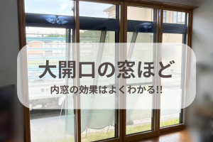 大開口+出窓のW内窓リフォーム